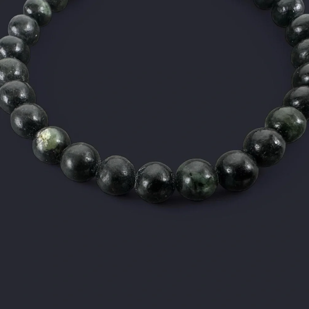 Kambaba Jasper Gemstone Bead Bracelet 6mm